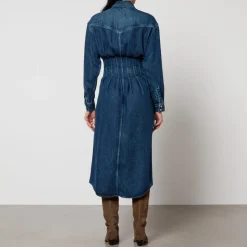 Dresses|Dresses|Dr. Martens Marant Etoile Tomia Denim Midi Dress - FR 34/UK 6