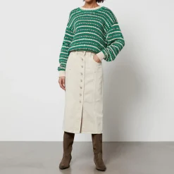 Skirts|Skirts|Marant Etoile Vandy Denim Midi Skirt - FR 34/UK 6