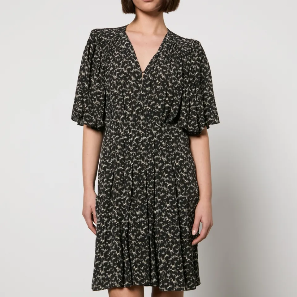Dresses|Dresses|Dr. Martens Marant Etoile Velodia Printed Crepe De Chine Dress - FR 38/UK 10