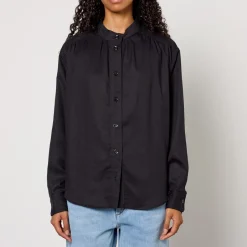 T-Shirts And Tops|Shirts And Blouses|Dr. Martens Marant Etoile Violeta Lyocell Blouse - UK 6