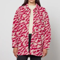 Jackets|Coats|Dr. Martens Marant Etoile Women's Harveli Jacket - Raspberry/Beige - UK 6