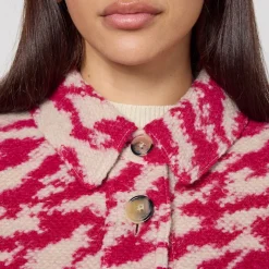Jackets|Coats|Dr. Martens Marant Etoile Women's Harveli Jacket - Raspberry/Beige - UK 6