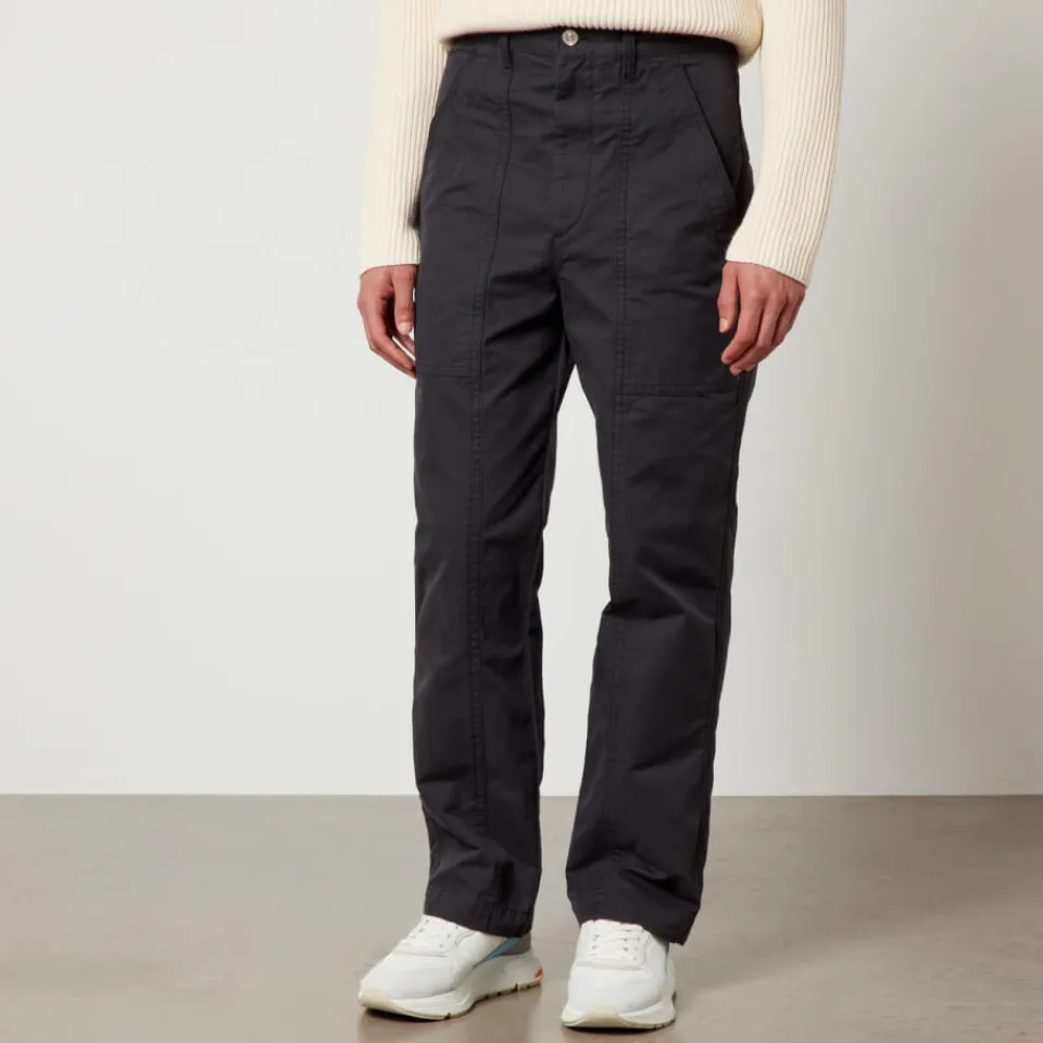 Trousers|MARANT Leonel Cotton-Twill Straight-Leg Trousers - FR 36/S