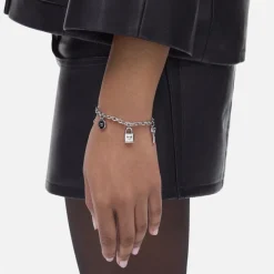 Jewellery|Dr. Martens Marc Jacobs Button Charm Silver-Plated Bracelet