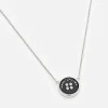 Jewellery|Dr. Martens Marc Jacobs Button Silver-Plated Pendant Necklace
