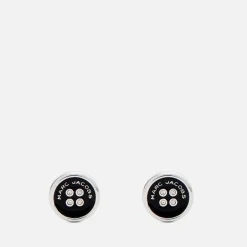Jewellery|UGG Marc Jacobs Button Silver-Plated Stud Earrings