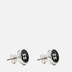 Jewellery|UGG Marc Jacobs Button Silver-Plated Stud Earrings