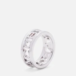 Jewellery|Dr. Martens Marc Jacobs Logo Silver-Tone Ring - 6