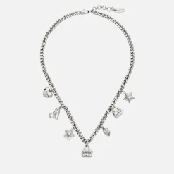 Jewellery|Dr. Martens Marc Jacobs Mini Icon Silver-Plated Charm Necklace