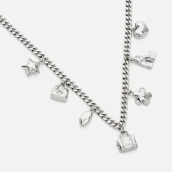 Jewellery|Dr. Martens Marc Jacobs Mini Icon Silver-Plated Charm Necklace