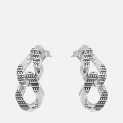 Jewellery|Dr. Martens Marc Jacobs Monogram Chain Link Silver-Tone Earrings