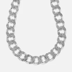 Jewellery|Dr. Martens Marc Jacobs Monogram Chain Link Silver-Plated Necklace