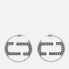 Jewellery|Dr. Martens Marc Jacobs St. Marc Monogram Silver-Tone Hoops