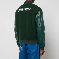 Jackets|Coats|Dr. Martens Marni Felt and Leather Bomber Jacket - IT 46/S