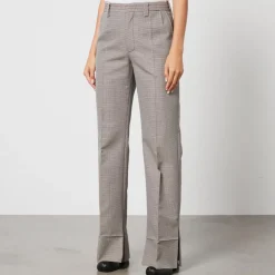Trousers|Marni Houndstooth Wool-Blend Trousers - IT 40/UK 8