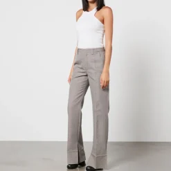 Trousers|Marni Houndstooth Wool-Blend Trousers - IT 40/UK 8