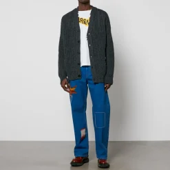Cardigans|Knitwear|Dr. Martens Marni Shetland Distressed Wool Cardigan - IT 46/S