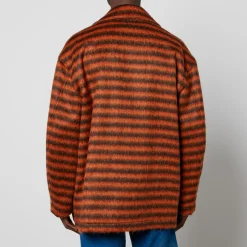 Jackets|Coats|Dr. Martens Marni Striped Brushed-Knit Coat - IT 46/S