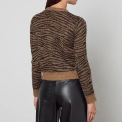 Loungewear|Knitwear|Dr. Martens Max Mara Studio Abadan Zebra Wool-Blend Jumper - L