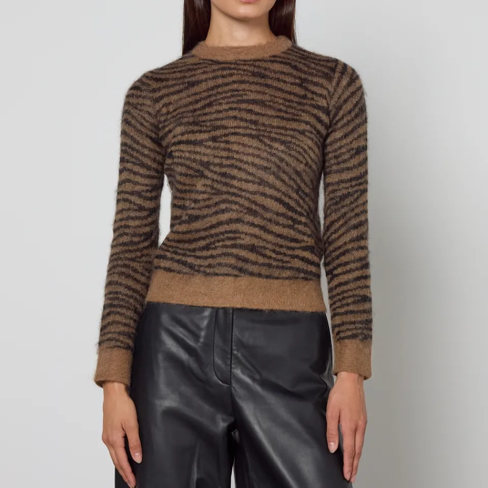 Loungewear|Knitwear|Dr. Martens Max Mara Studio Abadan Zebra Wool-Blend Jumper - L
