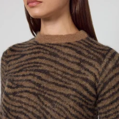 Loungewear|Knitwear|Dr. Martens Max Mara Studio Abadan Zebra Wool-Blend Jumper - L