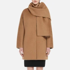 Jackets|Coats|Dr. Martens Max Mara Studio Fiumana Wool-Blend Coat - UK 6