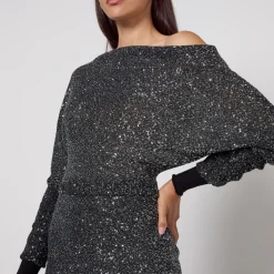 Dresses|Dresses|Dr. Martens Max Mara Studio Opzione Embellished Jersey Dress - M