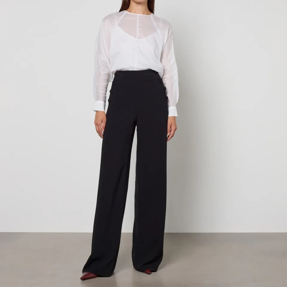 Trousers|Dr. Martens Max Mara Studio Rina Crepe Trousers - UK 6
