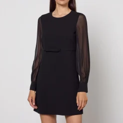 Dresses|Dresses|Dr. Martens Max Mara Studio Ritmo Crepe and Chiffon Dress - UK 8