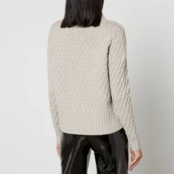 Knitwear|Max Mara Studio Valdese Wool and Cashmere-Blend Jumper - L