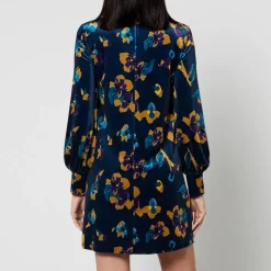 Dresses|Dresses|Dr. Martens MAX&Co Floral Velvet-Jersey Tunic Dress - XS