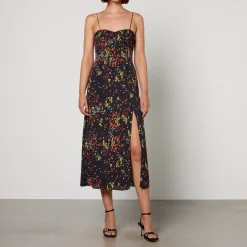 Dresses|Dresses|De La Vali MAX&Co. Gina Floral-Print Chiffon Dress - UK 12