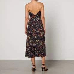 Dresses|Dresses|De La Vali MAX&Co. Gina Floral-Print Chiffon Dress - UK 12