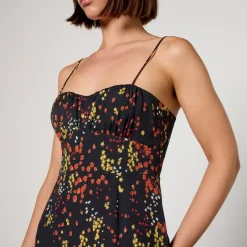 Dresses|Dresses|De La Vali MAX&Co. Gina Floral-Print Chiffon Dress - UK 12
