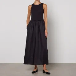 Dresses|Dresses|Dr. Martens MAX&Co. Melle Flax Linen-Blend Dress - UK 10