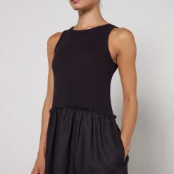 Dresses|Dresses|Dr. Martens MAX&Co. Melle Flax Linen-Blend Dress - UK 10