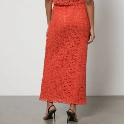 Skirts|Skirts|MAX&Co. Tenda Macramé Midi Skirt - XL