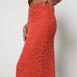 Skirts|Skirts|MAX&Co. Tenda Macramé Midi Skirt - XL