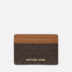 Purses|MICHAEL Michael Kors Jet Set Faux Leather Card Holder