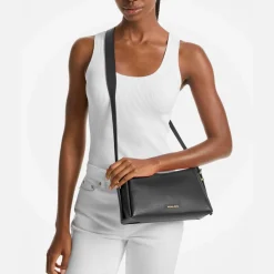 Bags|Barbour MICHAEL Michael Kors Moore Leather Pouchette Bag