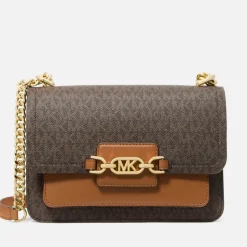 Bags|Dr. Martens MICHAEL Michael Kors Women's Heather Large Shoulder Bag - Brown/Acorn