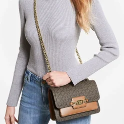 Bags|Dr. Martens MICHAEL Michael Kors Women's Heather Large Shoulder Bag - Brown/Acorn