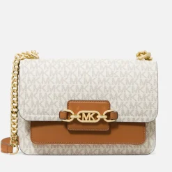 Bags|Dr. Martens MICHAEL Michael Kors Women's Heather Large Shoulder Bag - Vanilla/Acorn