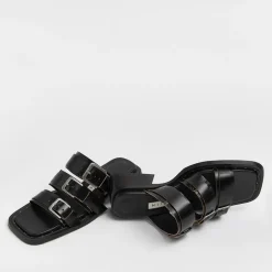 Heels|Dr. Martens Miista Women's Lordette Leather Block Heeled Sandals - UK 3