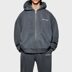 Loungewear|Sweatshirts|Dr. Martens MKI MIYUKI ZOKI Uniform Cotton-Blend Jersey Zip-Up Hoodie - S