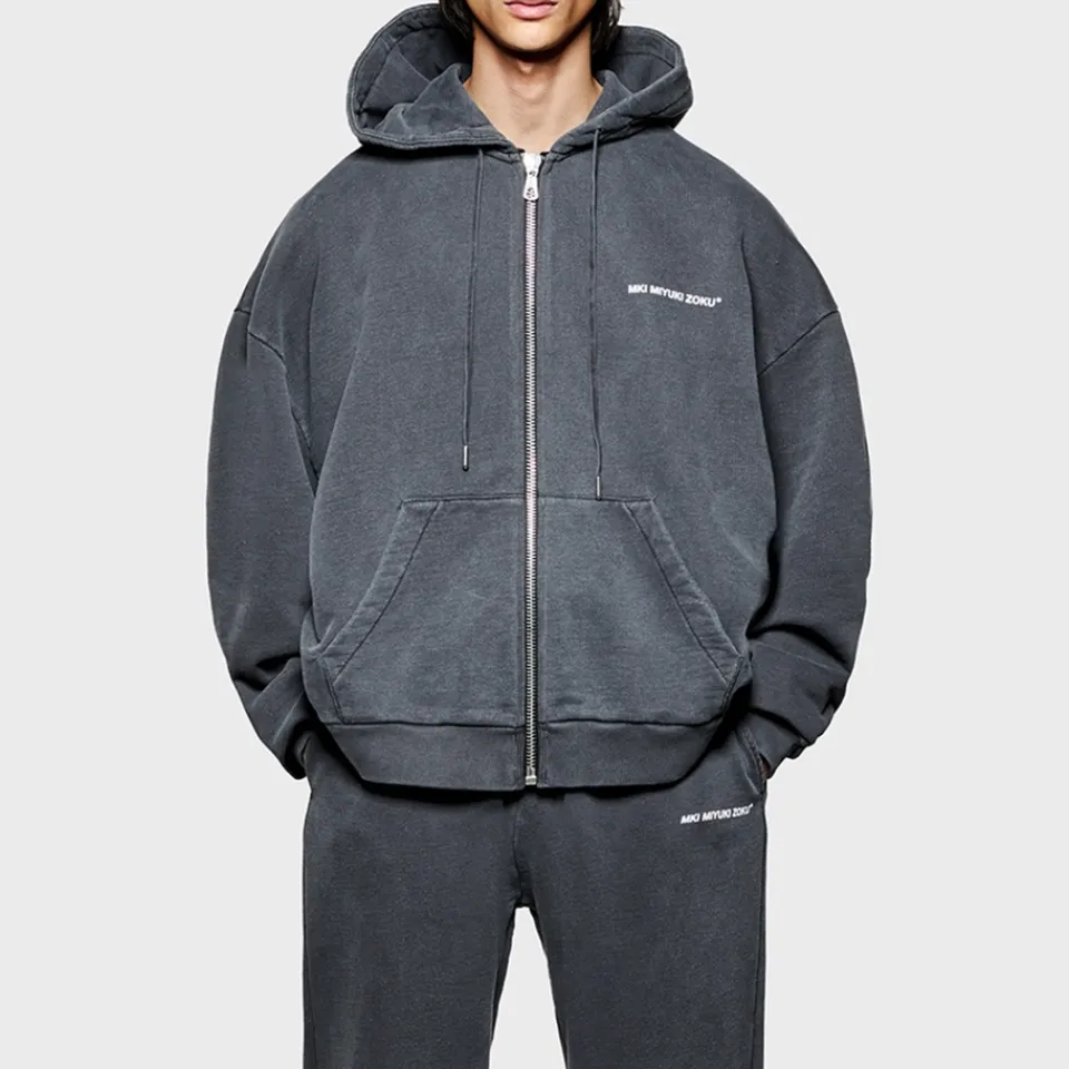 Loungewear|Sweatshirts|Dr. Martens MKI MIYUKI ZOKI Uniform Cotton-Blend Jersey Zip-Up Hoodie - S