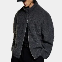 Jackets|Coats|MKI MIYUKI ZOKU Faux Fur Track Jacket - S