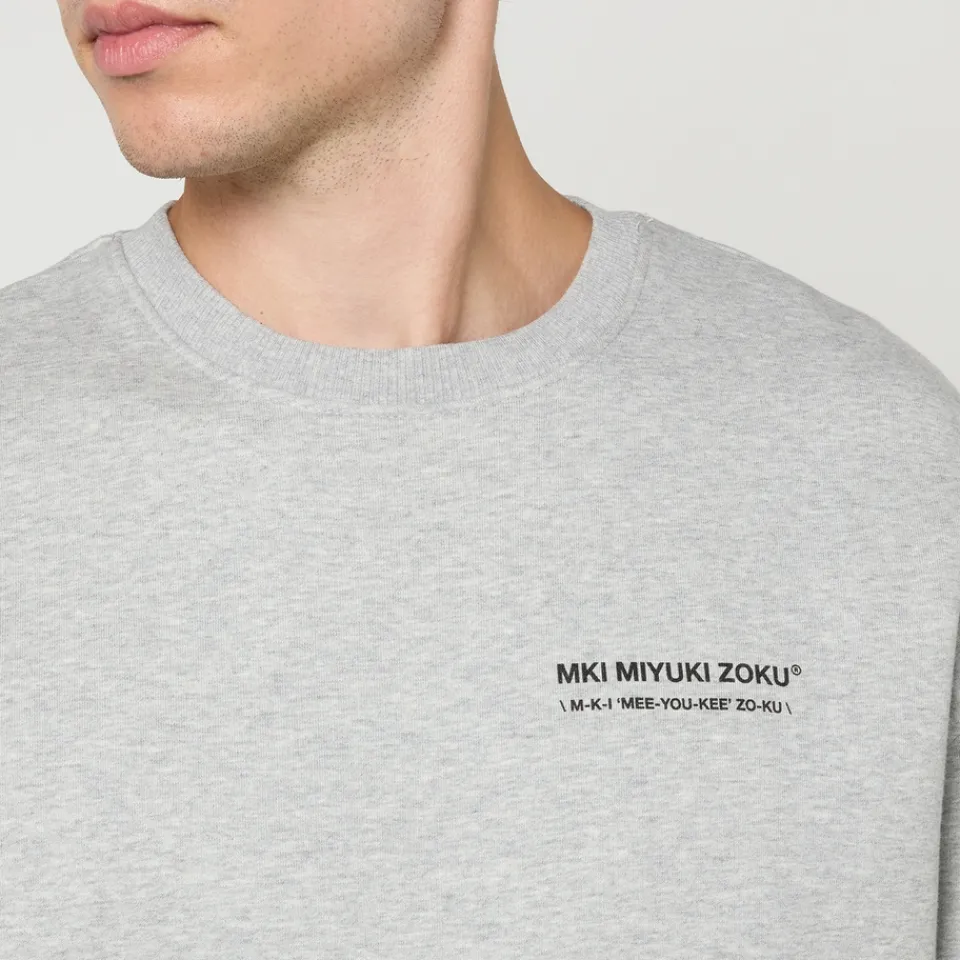 Sweatshirts|MKI MIYUKI ZOKU Phonetic Cotton-Blend Sweatshirt - L