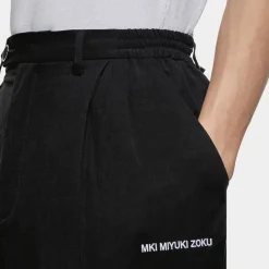 Trousers|MKI MIYUKI ZOKU Rayon-Blend Wide-Fit Suit Pants - S