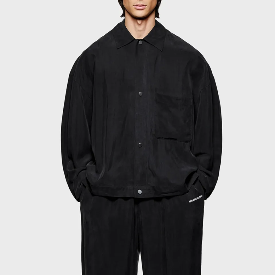 Jackets|Coats|Dr. Martens MKI MIYUKI ZOKU Sandwash Cupro-Blend Trucker Jacket - S